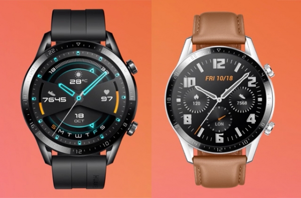 huawei watch gt 2 black fluoroelastomer smartwatch