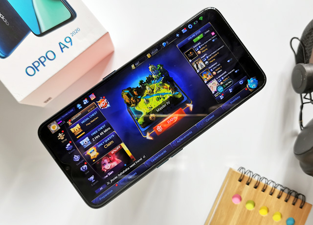 Mobile Legends on the OPPO A9 2020.