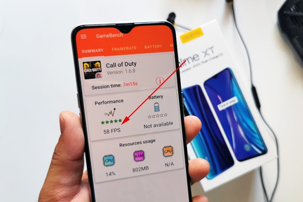 Call of Duty average FPS on Realme XT.