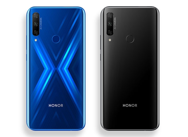 Color options for the Honor 9X.