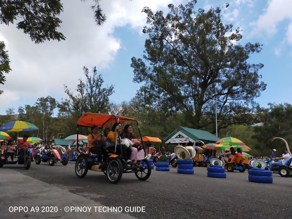 Tourists capture by the OPPO A9 2020.