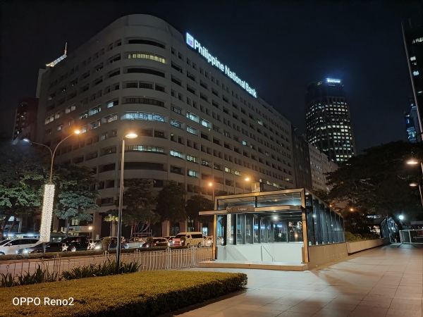 Underpass and PNB building by OPPO Reno2 with Night mode.