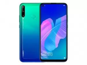 The Huawei Y7p smartphone in Aurora Blue color.