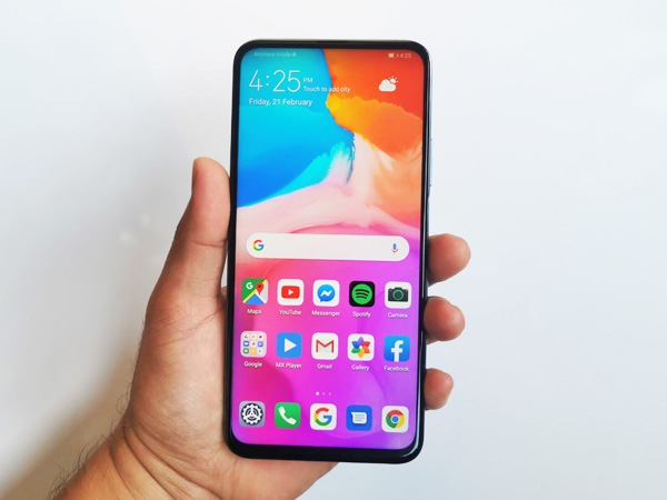 The Huawei Y9s uses EMUI 9.1 software.