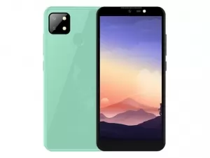 The MyPhone myXI3 smartphone in Turquoise color.
