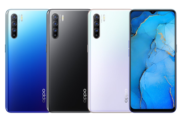 OPPO Reno3 color choices.