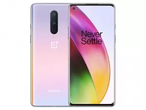 The OnePlus 8 in Interstellar Glow color.