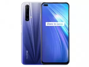 The Realme X50m smartphone in Starry Blue color.