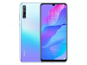 The Huawei Y8p smartphone in Breathing Crystal color.