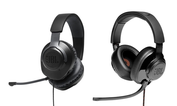 The JBL Quantum 100 (left) & JBL Quantum 200 (right) headphones.