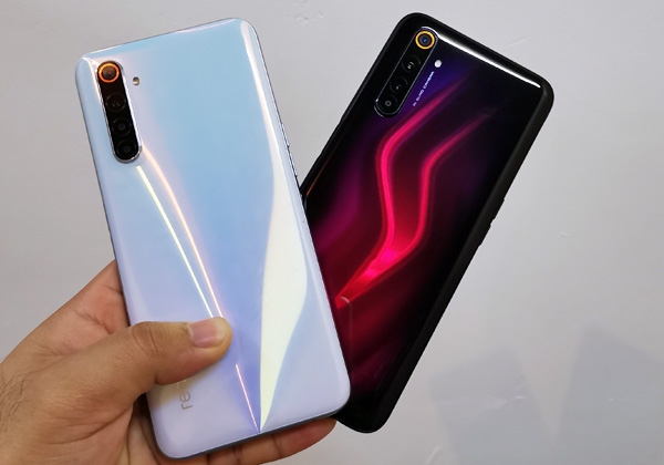 Back cover artworks of the realme 6 and realme 6 Pro