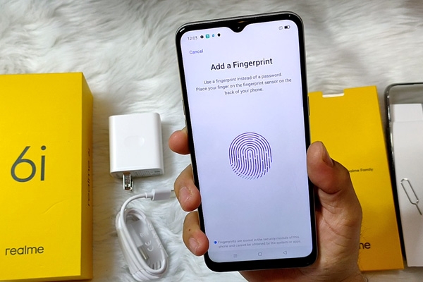 Setting-up the fingerprint scanner.