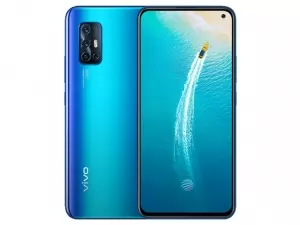 The vivo V19 Neo in Galaxy Blue color.