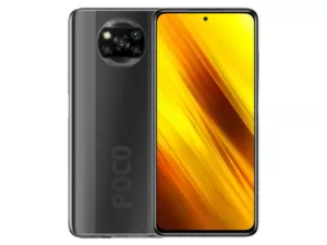 The POCO X3 NFC smartphone in Shadow Gray.