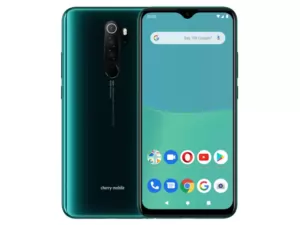 The Cherry Mobile Aqua S9 Max smartphone in Jade Green.