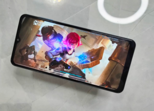 Playing Mobile Legends on the Samsung galaxy A12!