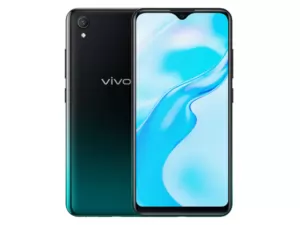 The vivo Y1s smartphone in Olive Black.