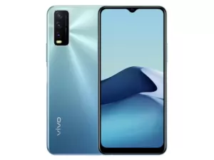 The vivo Y20s [G] smartphone in Purist Blue color.