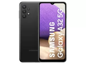 The Samsung Galaxy A32 5G smartphone in black.