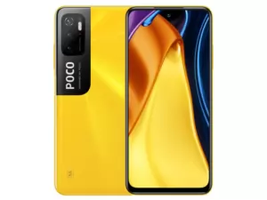 The POCO M3 Pro 5G smartphone in POCO Yellow color.