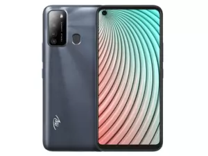 The itel Vision 2 smartphone in Deep Blue color.