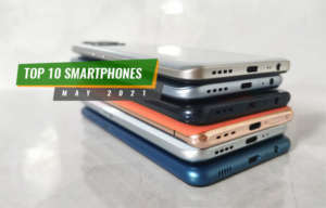 Top 10 smartphones in May 2021.
