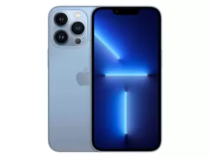 The iPhone 13 Pro smartphone in blue.
