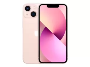 The iPhone 13 mini smartphone in pink.