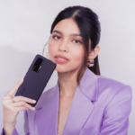 Actress and TV personality Maine Mendoza with the vivo X70 smartphone.
