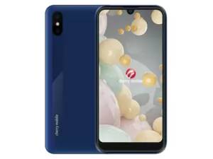 The Cherry Mobile Aqua S10 Lite smartphone in blue.