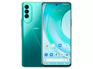 The WIKO T50 smartphone in blue.