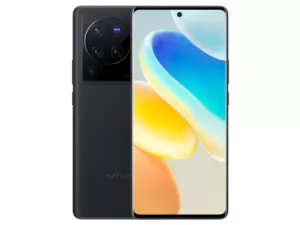 The vivo X80 Pro in Cosmic Black color.