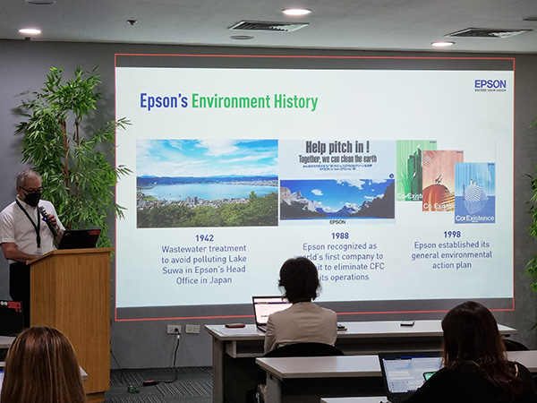 Epson’s environment sustainability efforts throughout the years.