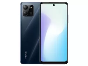 The Infinix Hot 11 2022 smartphone in Polar Black color.