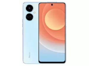 The TECNO Camon 19 smartphone in Sea Salt White color.