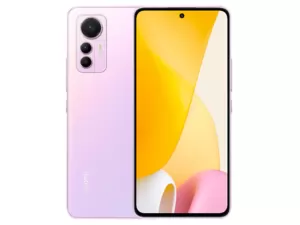 The Xiaomi 12 Lite smartphone in Lite Pink color.