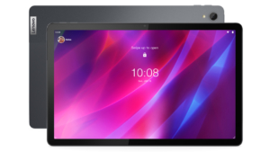 The Lenovo Tab P11 Plus in Slate Gray color.