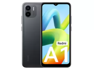 The Xiaomi Redmi A1 smartphone in black.