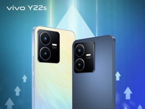 vivo Y22s in Summer Cyan and Starlit Blue.