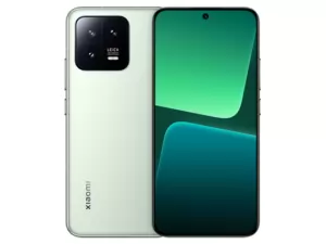 The Xiaomi 13 smartphone in Flora Green color.