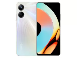 The realme 10 Pro 5G smartphone in Hyperspace colorway.