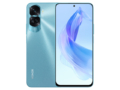 The HONOR 90 Lite 5G smartphone in Cyan Lake color.