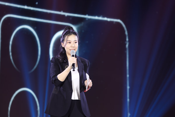 Liu Lu at the vivo V29 launch event.