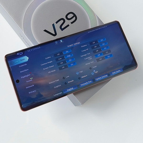 Mobile Legends on the vivo V29 5G.