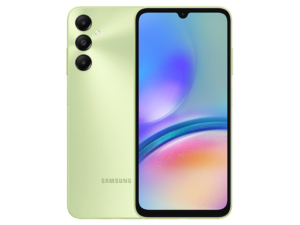 The Samsung Galaxy A05s smartphone in Light Green color.