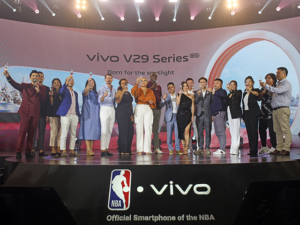 NBA and vivo executives at the vivo V29 5G launch event.
