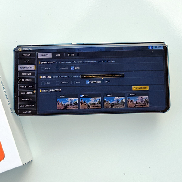 Graphics quality of Call of Duty Mobile on the HONOR X9b 5G.