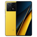 The POCO X6 Pro 5G smartphone in yellow.