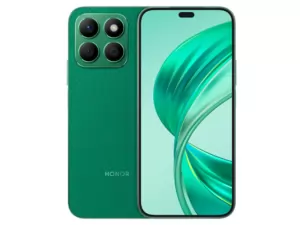 The HONOR X8b smartphone in Glamorous Green color.