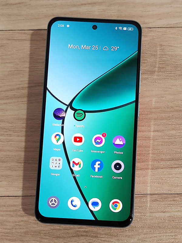 realme 12+ 5G home screen.